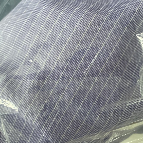 Santorelli Purple & White Button Down - Picture 3 of 3